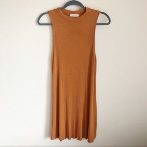 Mockneck Ribbed Dress